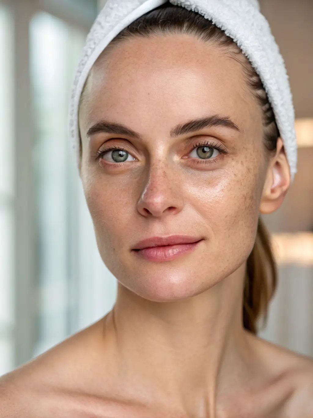 A before-and-after photo demonstrating the effects of a hydrating facial treatment on severely dehydrated skin, showing improved skin texture and plumpness.